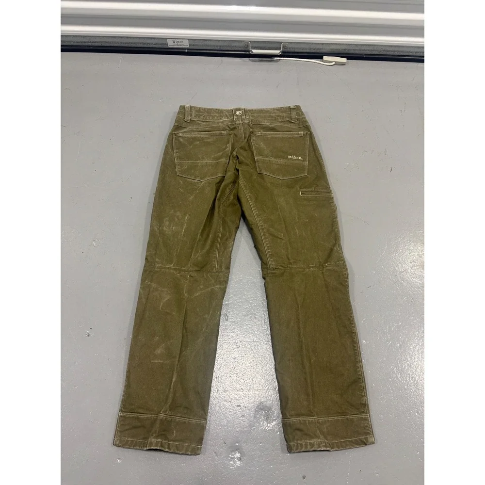 Kuhl Rydr Mens 33x30 Olive Green Canvas Articulated Knee Work Hiking Pants - Picture 8 of 8